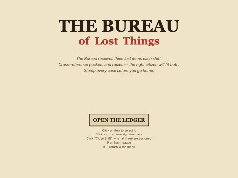 Bureau of Lost Things gameplay