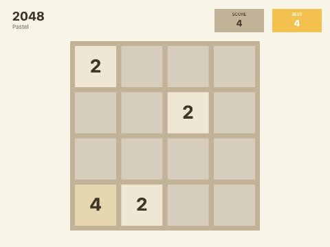 2048: Pastel gameplay