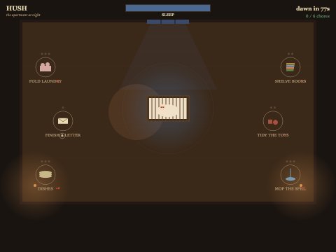 Hush gameplay