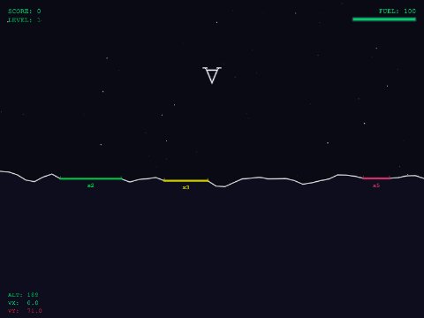 Lunar Lander gameplay