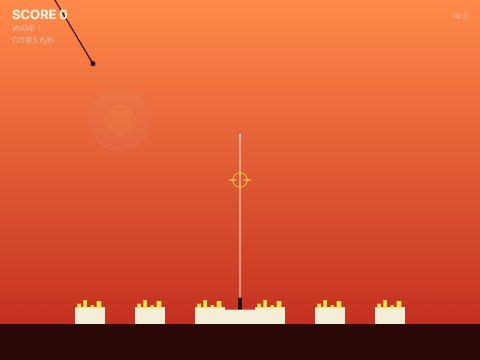 Missile Command: Salt Sky gameplay